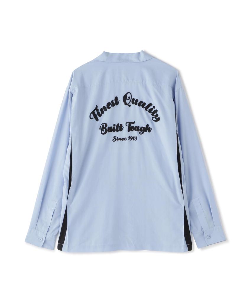 Schott NYC LS Bowling Shirt "Finest Quality Built Tough" / 782-4120004 Men's Small 391 Sax