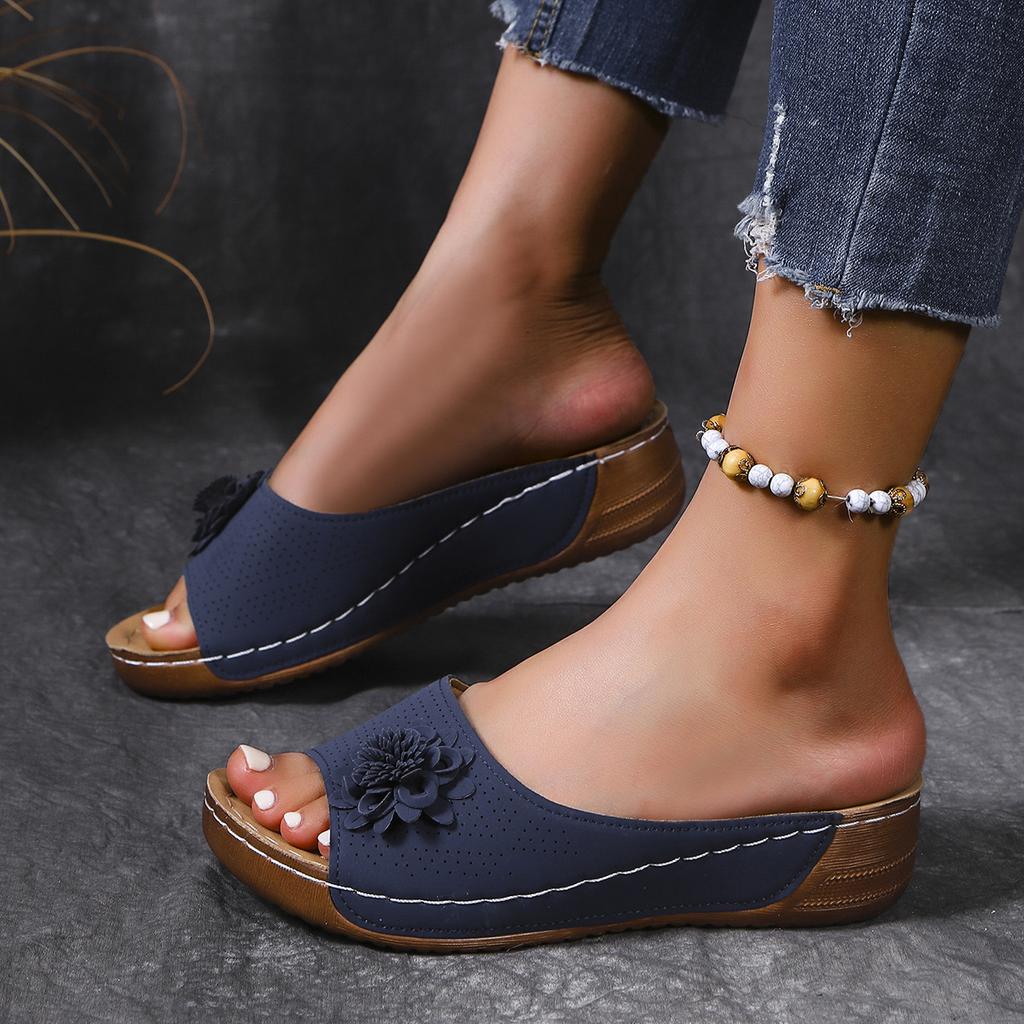 Fashion Woman Shoes Sandals Summer Soft Ladies Shoes Slides Women's Sandals Wedge Women's Shoes Outdoor Slipper Footwear Female
