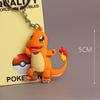 Soft Silicone Keychains Charmander Bulbasaur Sandshrew PVC Charms Cute Cartoon Anime Keyrings Kids Toys Gift
