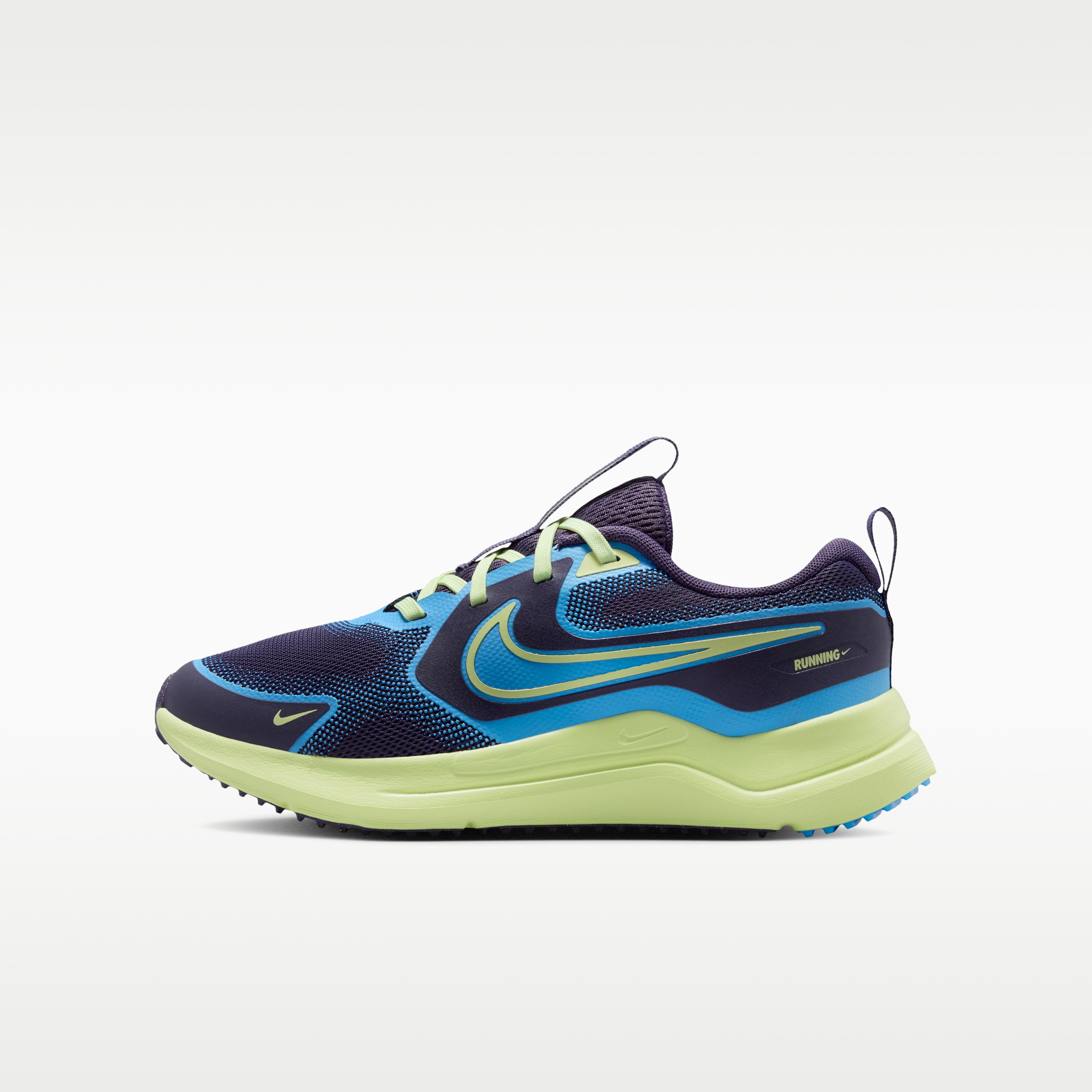 Nike Cosmic Runner Dark Raisin Liquid Lime University Blue (GS) 38