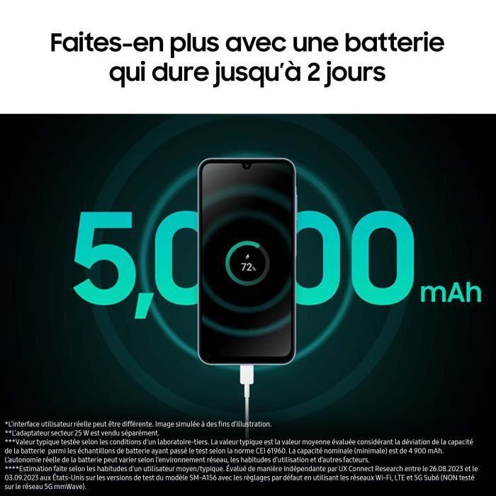 Samsung Galaxy A15 5G Smartphone 128 Go Bleu Nuit