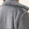Elegant Long Winter Faux Fur Coat Women Plush Fur Coats Loose Thick Warm Fur Overcoat