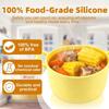 Silicone Microwave Steamer for Cooking Vegetable Steamer Microwave Bowls with Lids for Egg Dumpling Heating Food Dishwasher Safe
