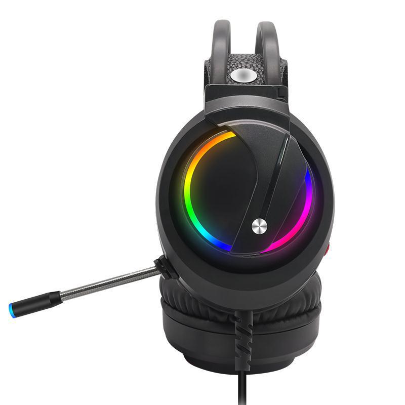 K1 7.1 RGB Φωτιζόμενα Ακουστικά Gaming με Μικρόφωνο για Επιτραπέζιους Υπολογιστές
