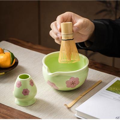 4Pcs Matcha Tea Whisk Set for Maker Tools Traditional Spoon and Scoop