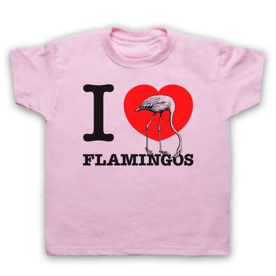 I Love Flamingos Animal Rights Lover Save The Animals Kids Childs T-Shirt