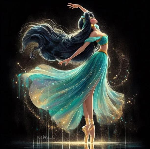 

Мультяшная балерина принцесса алмазная живопись шедевр создание поделки вышивка крестом 5D DIY искусство мозаика домашний декор новый 2025 подарок Round 40x40cm