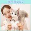 Plush Cat Figurine With Soft Short Plush For Home Decor And Gift Ideas