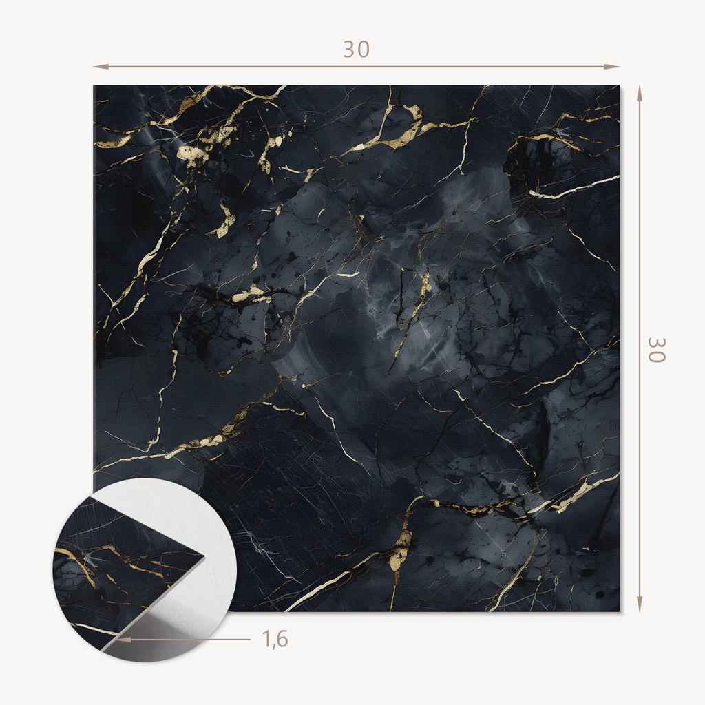 Naklejane Kafelki Pcv Z Motywem Idealne Do Przedpokoju Elegancki Marmur Z Żyłkami 9X30X30 Cm
