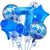 13pcs Blue Birthday Balloon with "Happy Birthday" Text - Perfect for Party Decorations, Anniversaries, and Festive Celebrations