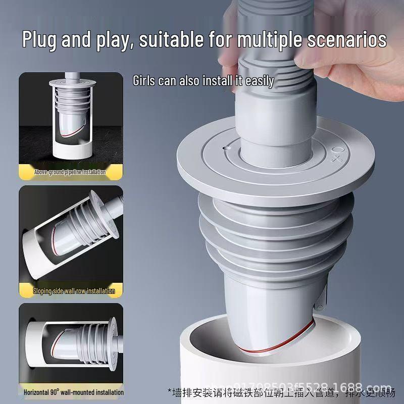 Silikon Geruchsverschluss Küchen- & Waschmaschinenablauf Dichtkappe 5075