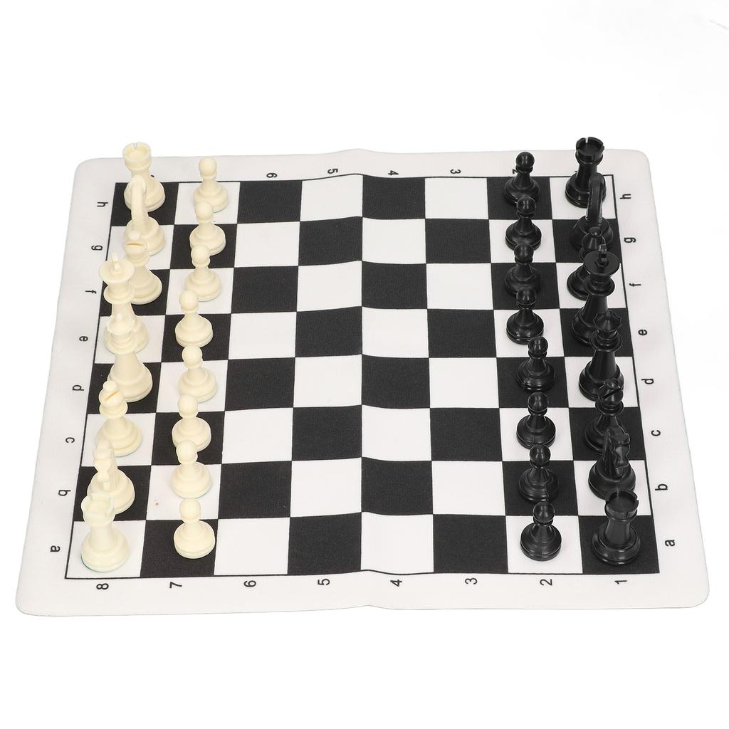Chess Set Plastic International Chess Set Black And White Checkerboard Set With A Storage Bag