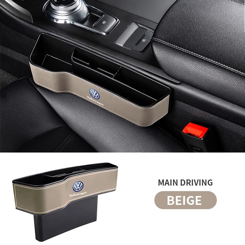 Car Seat Crevice Storage Box Seat Gap Slit Pocket Catcher Organizer For Volkswagen Golf GTI MK1 MK2 MK3 MK4 MK5 MK6 MK7 MK8