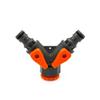 Garden Y-Shaped 3-Way Connector with Switchable Ball Valve for Hose Conversion
