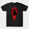 Men Black Print T-shirt Scarlet No-Cut Transfer Paper Print Cotton Tshirt
