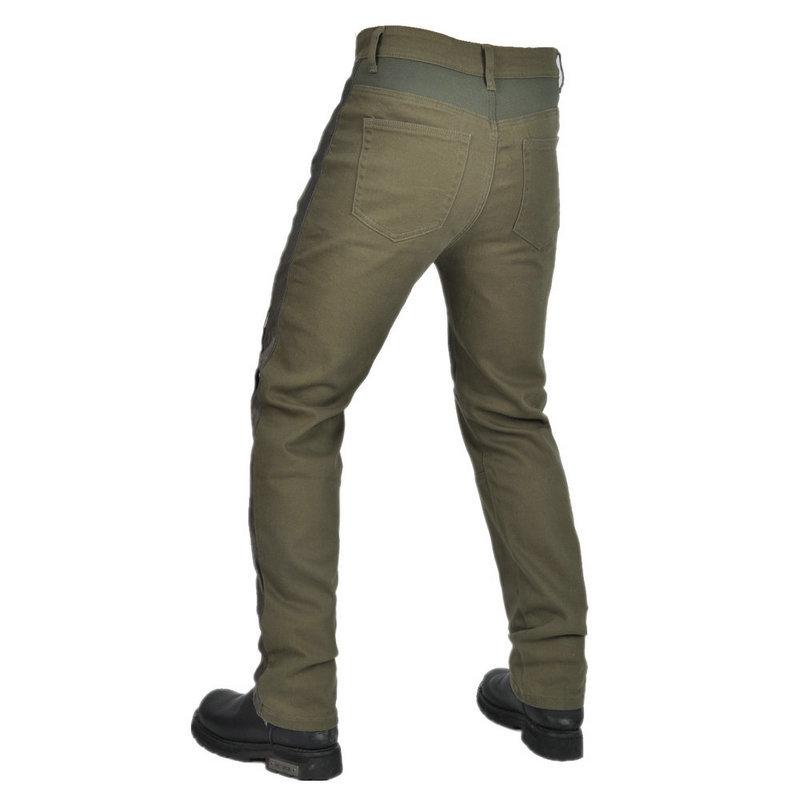 Breathable New product Motorcycle Jeans Men's Army Green Locomotive Mesh Summer Casual Elastic Riding Pants