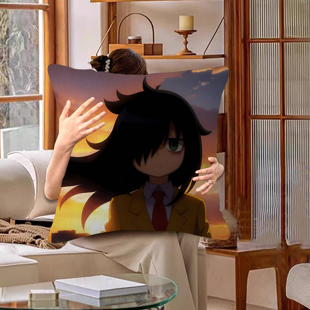 Watamotes KKurokis TTomokos Cushion Cover Pillowcase Upholstery Sofa Throw Pillow Home Decor Pillowcas