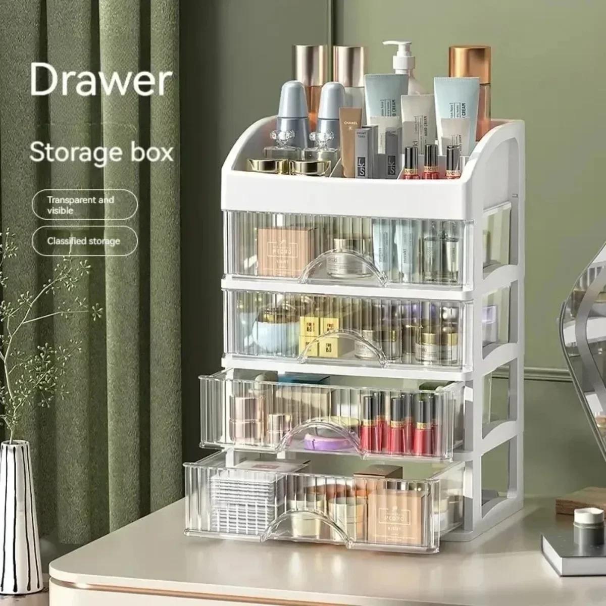 

Storage Box Desktop Storage Drawer Hair Decoration Multi-layer Cabinet Cosmetics Multi-functional Jewelry Stationery Organizers
