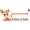 Adorably Cute Deer Reflective Rear Window Sticker - Waterproof and Safe