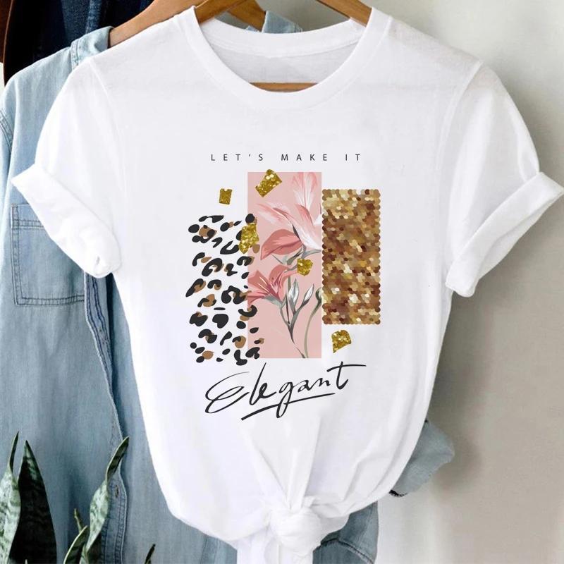 Women Ice Cream Casual Cute Beach 90s Cartoon Short Sleeve Graphic Summer Fashion Print Female Clothes Tops Tees Tshirt T-Shirt