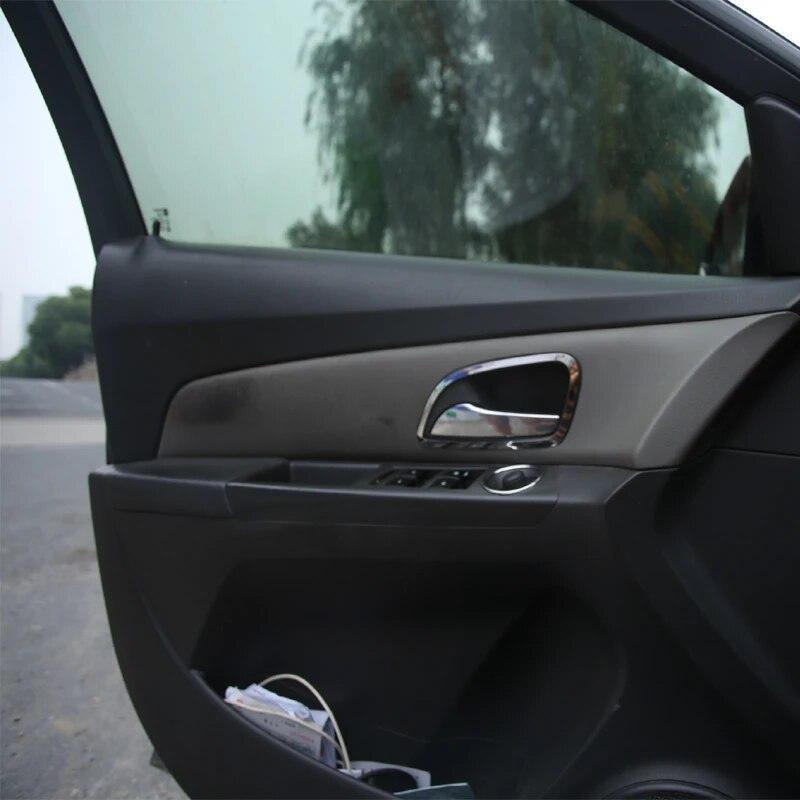 4 Stück/Set ABS Chrom Interieur Pailletten Türgriffabdeckung Zierleiste Aufkleber für Chevrolet Cruze 2009 - 2012 2013 2014 2015
