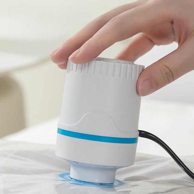 Electric Pump Vacuum Compression Storage Bags - Space-Saving Travel Storage for Luggage, Clothes, Bedding, Pillows, Quilts, and Blankets