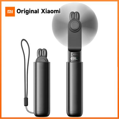 Xiaomi Portable Fan Mini Cute Handheld Fan LED Display USB 2000mAh Recharge Hand Held Small Pocket Fan with Power Bank Feature