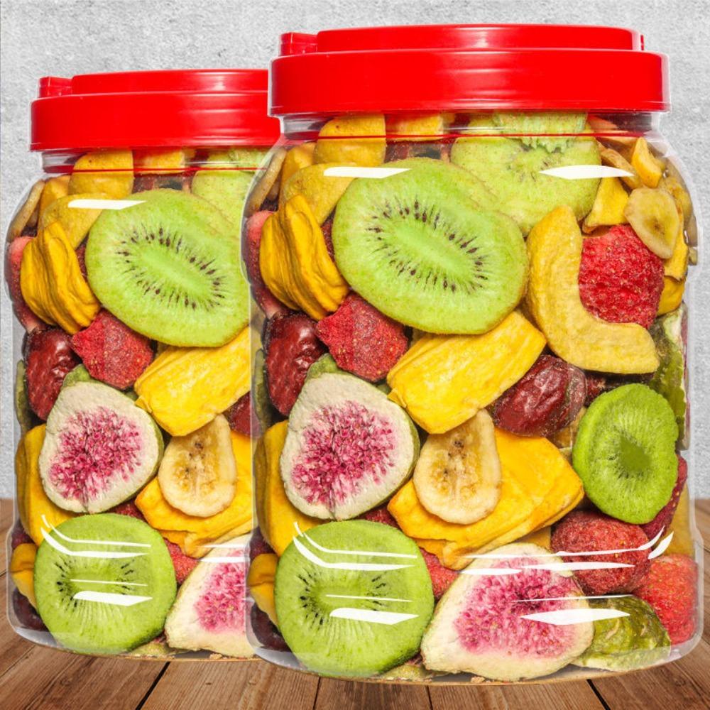 Freeze Dried Fruit Vegetable Crisps Mixed Snacks Natural Nutrient Rich No Additives Healthy On the Go
