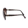 Used CHANEL COCO Mark Gradation Sunglasses 5285-A Plastic Brown Used Women