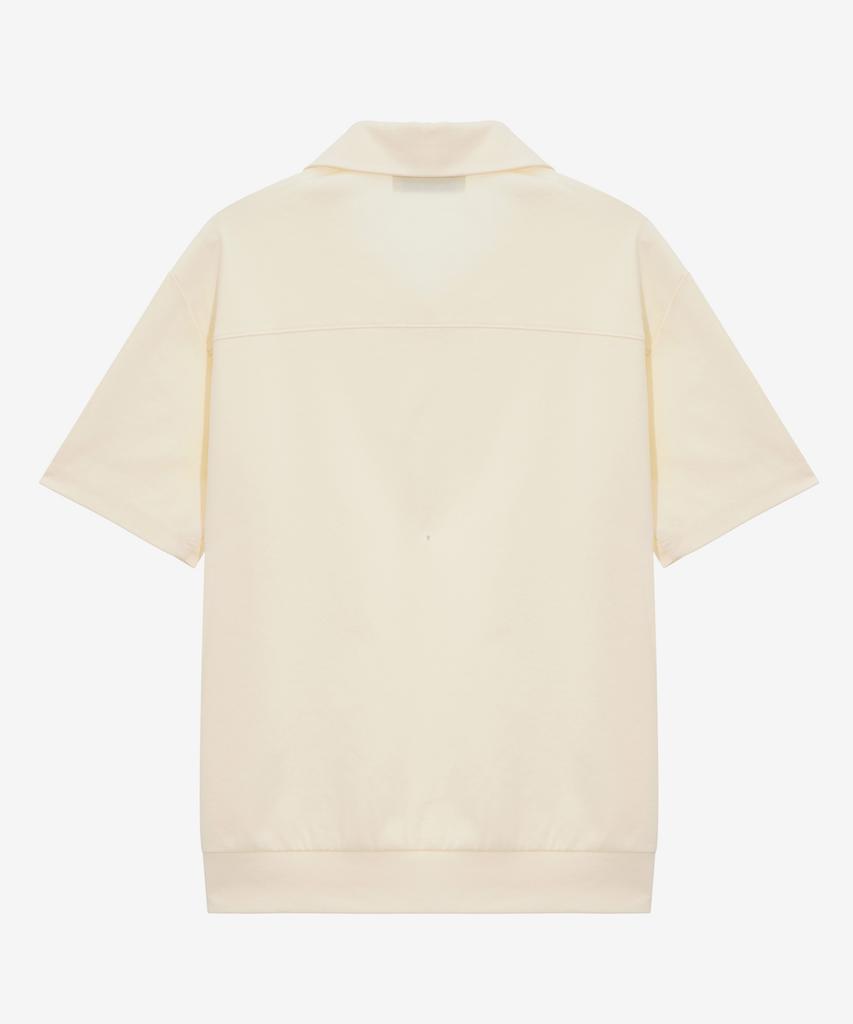 MINDBRIDGE [Couture] Supima_Modified Collar Semi-Oversized Sweatshirt - 2 Colors