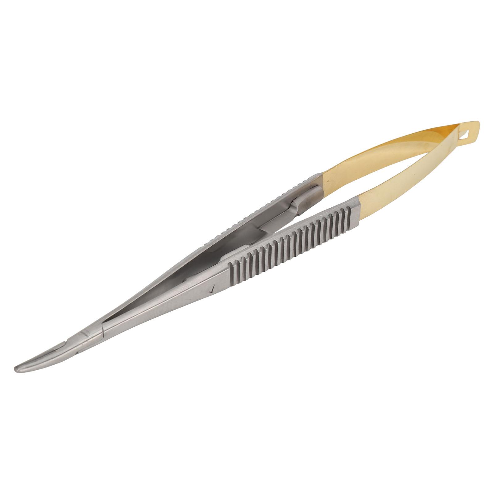 

Голкотримач Castroviejo з замком Ортодонтичний імплантат з нержавіючої сталі Стоматологічні хірургічні щипці 5,5