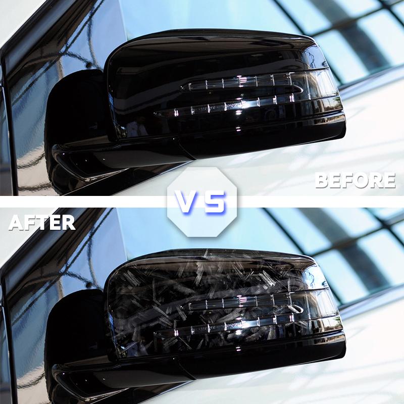 2 st Ersättningskåpor för sidospeglar med kolfibermönster För Mercedes Benz W176 W246 W204 W212 W221 C117 X204 X156