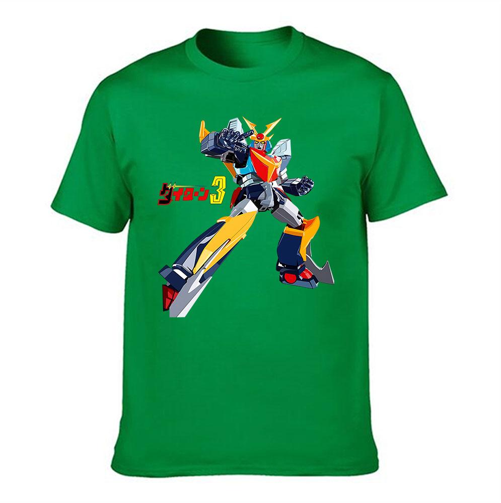 Unisexs Pure Cotton Tshirt Classic Daitarn 3 Mecha Anime Graphic Print Casual Short Sleeve Tee