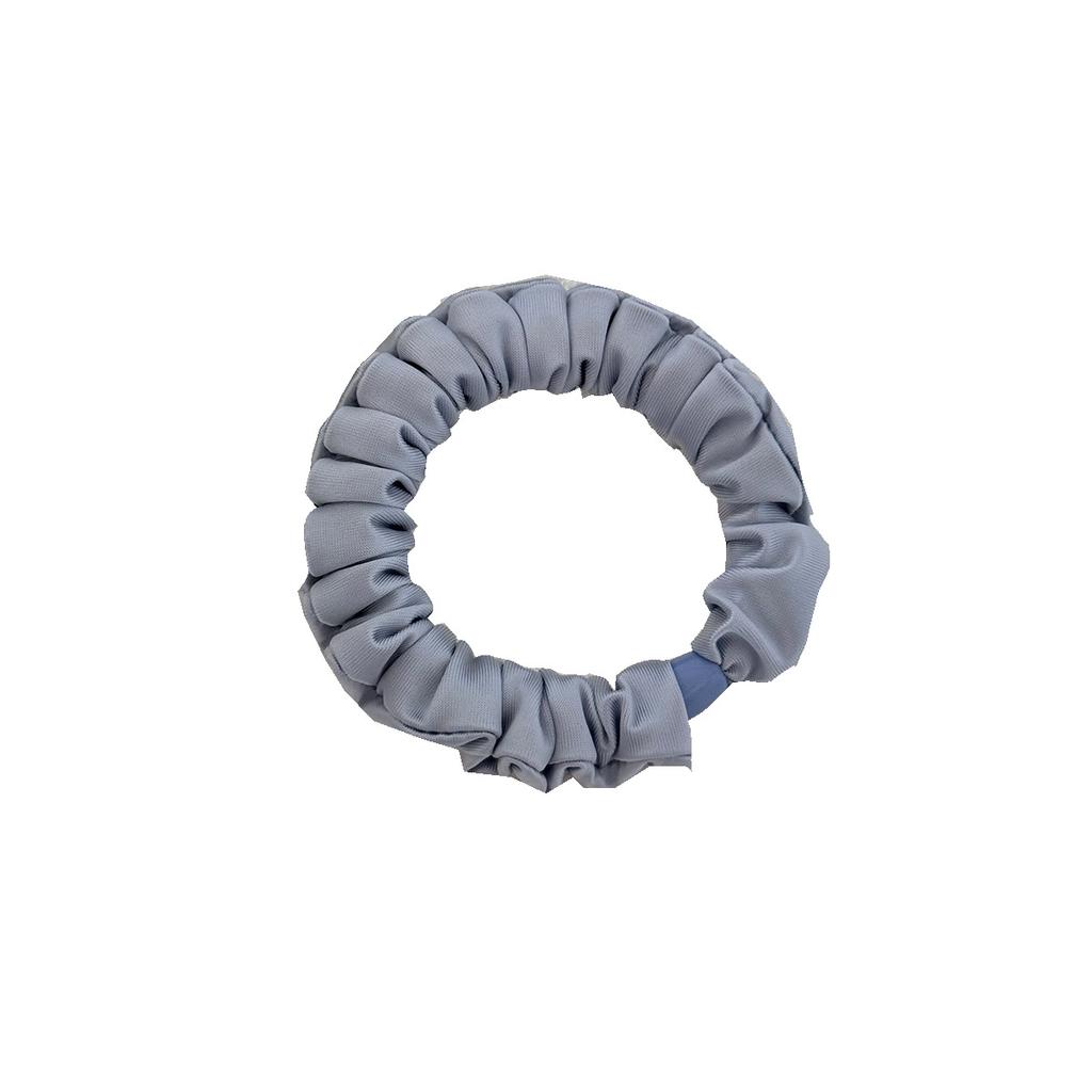 Soft and Comfortable Sea Salt Blue Lace Edge Mask, Small Ice Thread Hair Band, Fashionable and Simple Pearl Hair Accessory