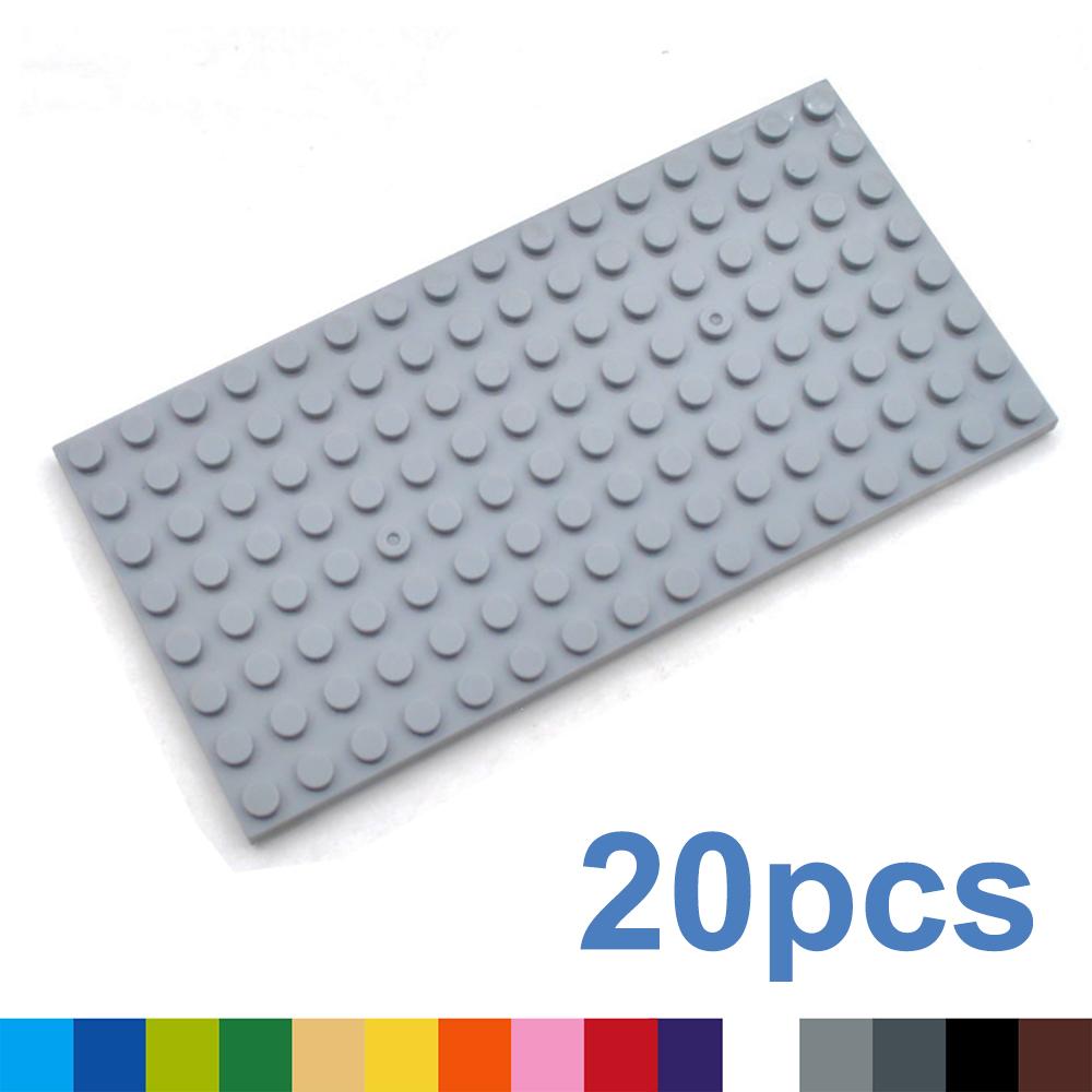 First-Class 20Pcs Thin Premium-Quality 8X16 Self-Assembly Assembly High-Standard Assembly-Bricks High-Standard Figureures Construction
