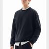 Anta Training Series Solid Color Round Neck Comfortable Breathable Versatile Casual Fleece Sweatshirt Men Sweatshirt Basic-Black 952447704-5