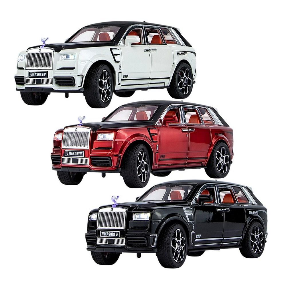 MYCAR 1:24 Rolls-Royce Cullinan Mansory Die-Cast Alloy Model Car - Black & White Collector's Edition