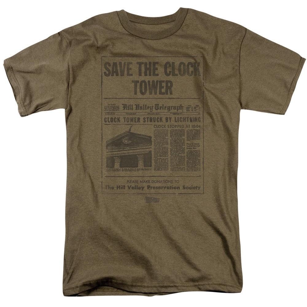 Back To The Future Clock Tower T-Shirt Sizes S-4XL NEW