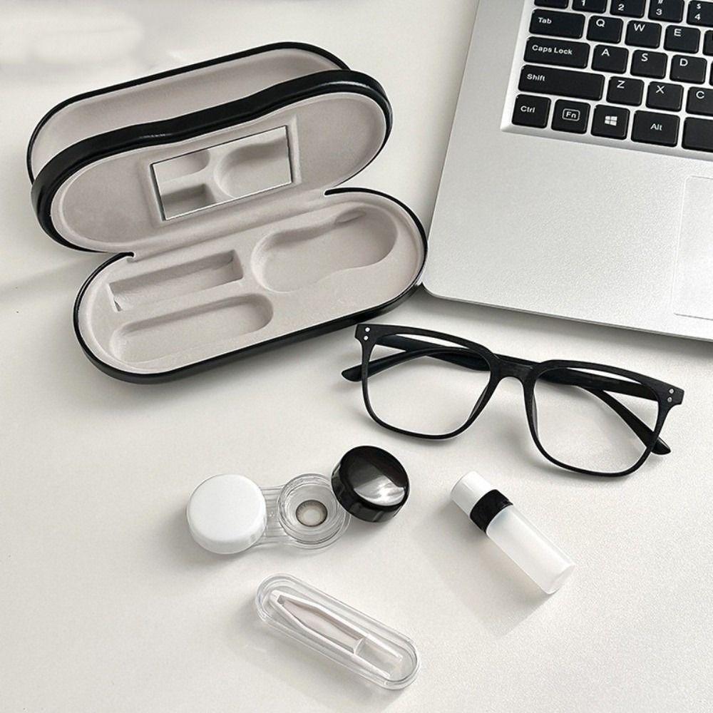 2 in 1 Glasses Storage Case Double Layer Glasses Protective Cover Creative Glasses Box  For Travel