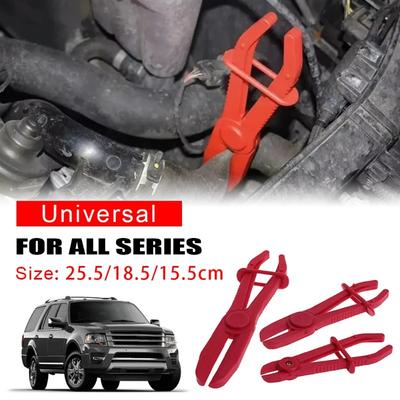 3 Piezas/Set Kit de Alicates para Abrazaderas de Manguera Flexibles de Coche Abrazadera de Manguera Sellado Freno Línea de Combustible Abrazadera de Corte Herramientas de Reparación Fijación Tubería de Agua Automóvil