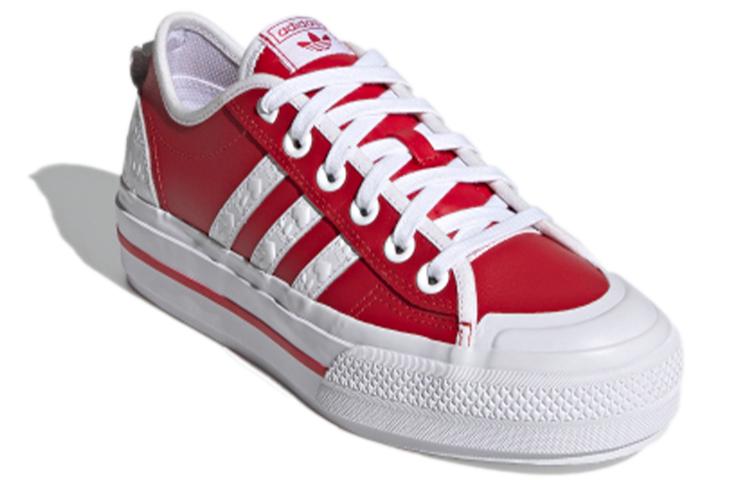 adidas Dámské Nizza Rf Platform 'S embosovaným srdcem - Šarlatová' Dámské FZ1841