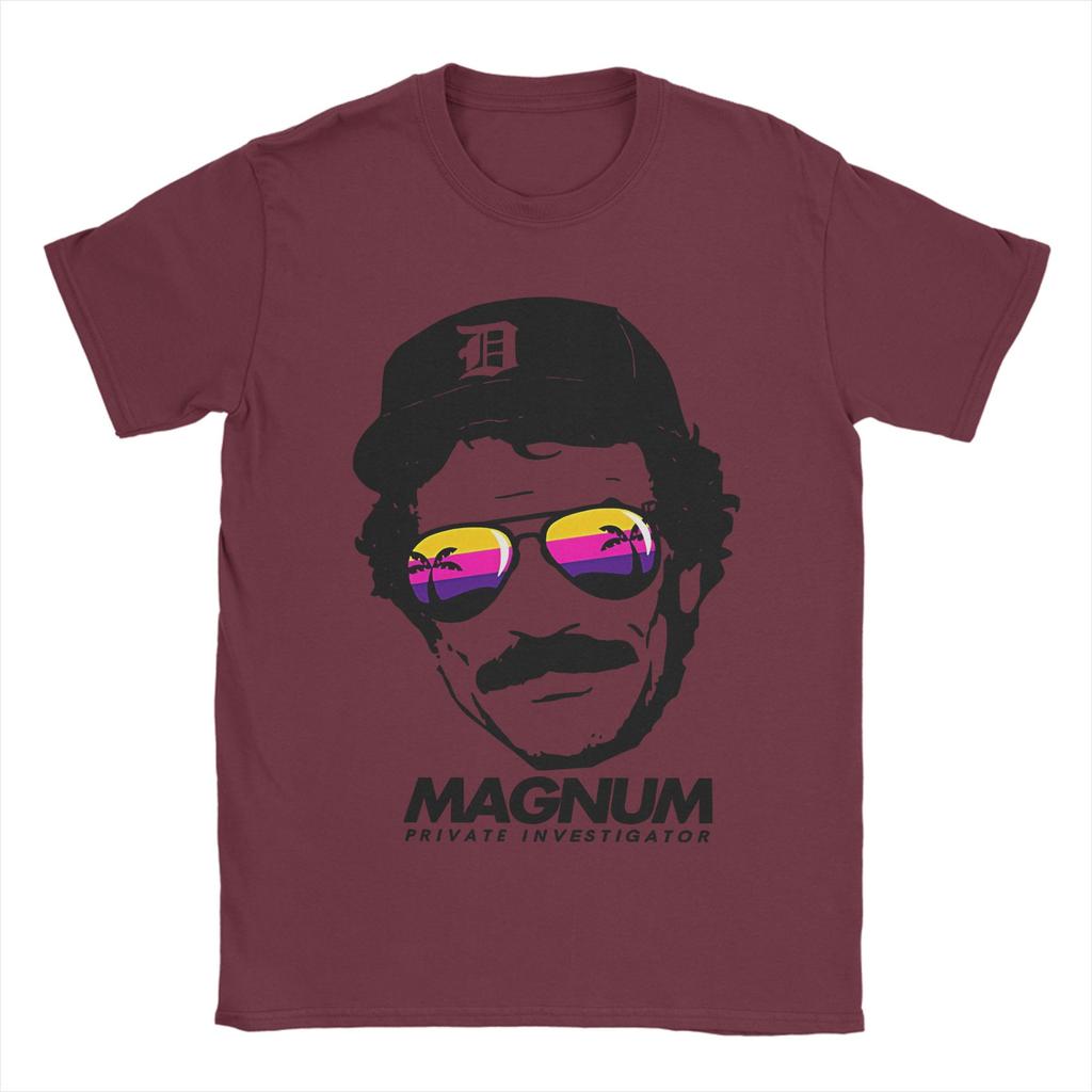 Magnum PI T-shirt Unisex Cotone Puro Maglietta Originale Girocollo T-Shirt Manica Corta Abbigliamento Classico