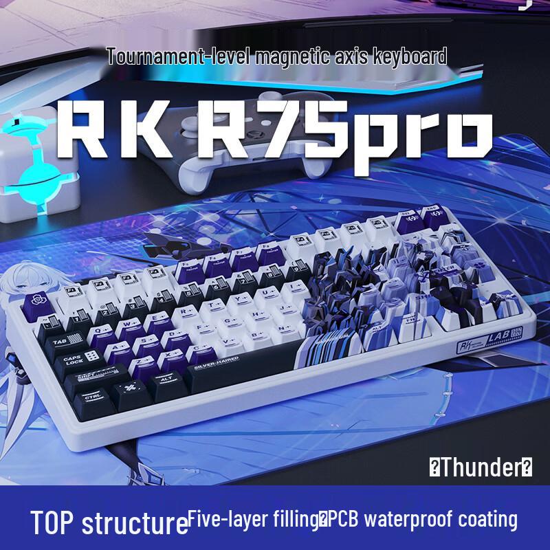 RKR75Pro Customizable Magnetic RGB Gaming Keyboard