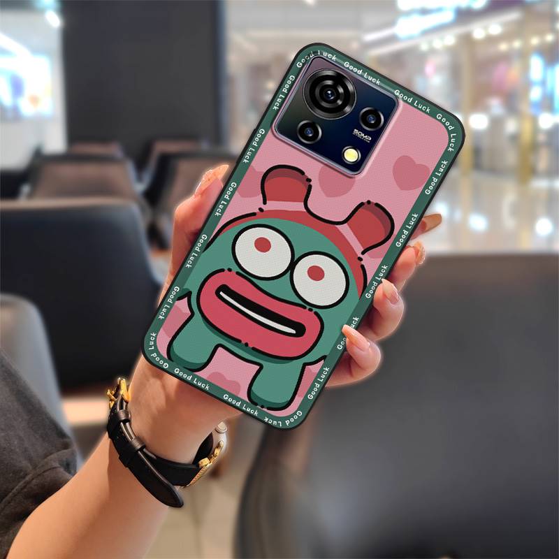 Strapazierfähige Niedliche Handyhülle Für ZTE Blade V50 Vita Cartoon Mode Design Graffiti Stoßfest Schützende Handytasche TPU