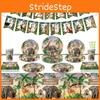 Jungle Animal Zoo Birthday Party Decorations For Girls Jungle Theme Supplies For 1st Birthday Tableware And Tablecloth Included