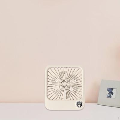 Ventilador portátil compacto, design elegante, dispositivo de resfriamento alimentado por USB para casa e escritório