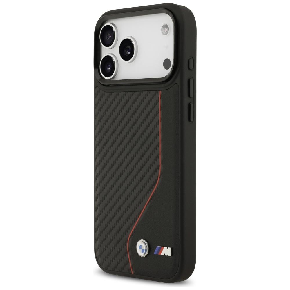 BMW M Carbon Line & Logo MagSafe Hülle für iPhone 17 Pro Max Rot