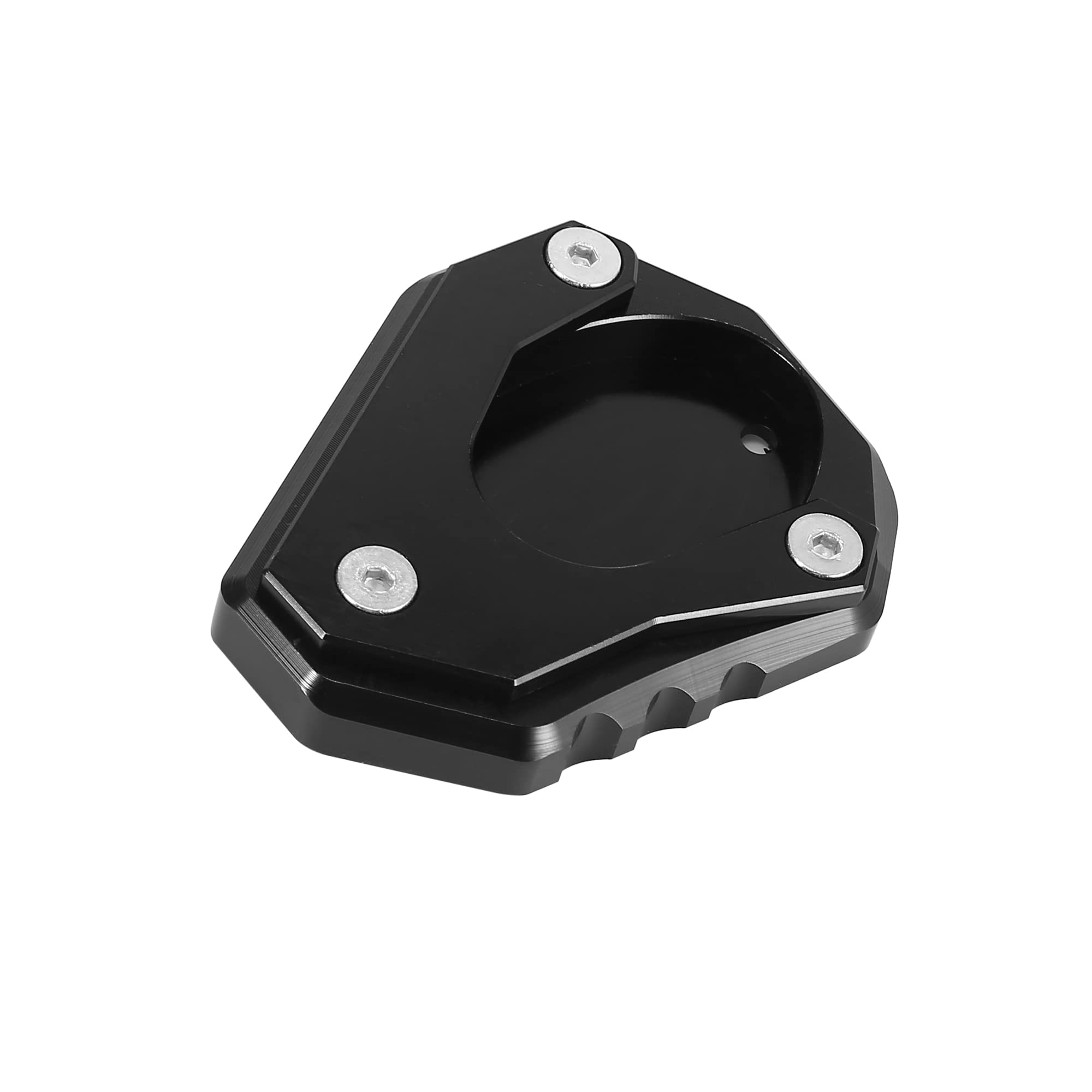 

ACROPIX Motorcycle Kickstand Side Stand Extension Pad CNC Aluminum Alloy Compatible with Kawasaki Ninja 400 Z400 Black 1pcs чёрный