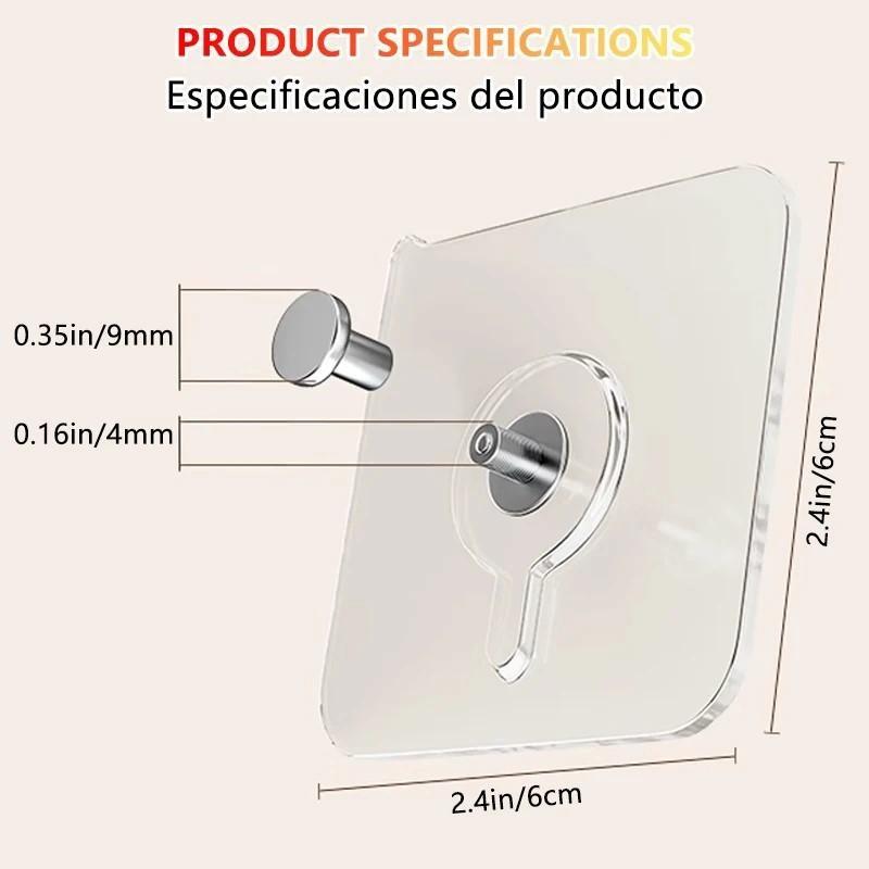 [2/5/10/20PCS] Self Adhesive Punch Free Wall Hook for Hanging Pictures and Frames for Home Decor Organization Hardware Accessories