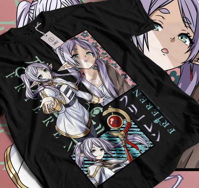 Frieren T-shirt Beyond Journey's End Fern Stark Fille Anime Cadeaux Chemise Cadeau 184